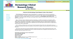 Desktop Screenshot of dermresearchsa.com