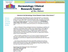 Tablet Screenshot of dermresearchsa.com